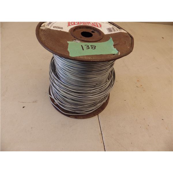 Part roll of galvanized electric fence Wire 14 gauge