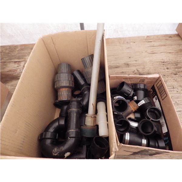 lot of miscellaneous ABS and other pipe fittings