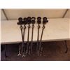 Image 1 : lot of garden torch stands