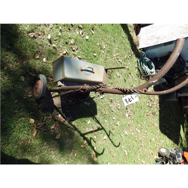 two wheel cart for acetelyne torch bottles