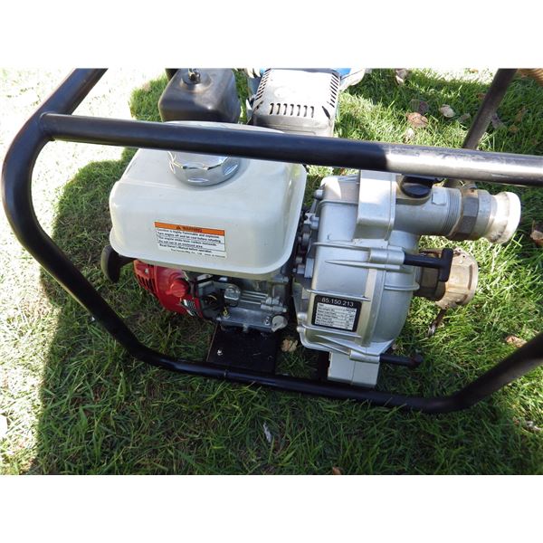 Honda GX200 trash pump 2" with suction and discharge hose