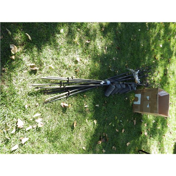 lot of garden torches