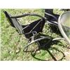 Image 3 : round glass  topped patio table and 2 chairs