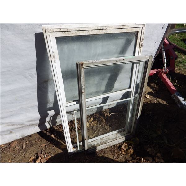 shed window and wood framed window