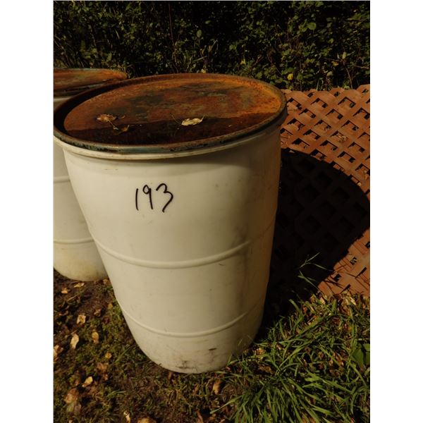 45 gallon plastic drum
