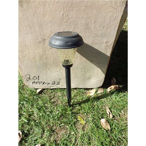 lot of Solar powered Garden lights