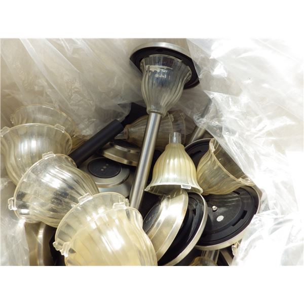 lot of Solar powered Garden lights