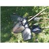 Image 2 : garden weasel, Rake, Two round mouth shovels , snow shovel