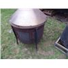 Image 3 : shop built lawn fire pit using dryer tub has metal topper
