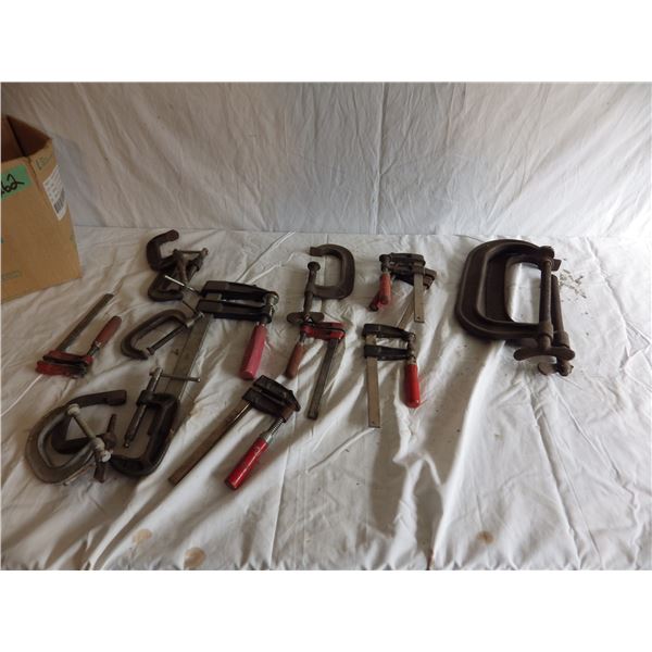 bar clamps and C clamps