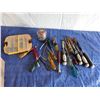 Image 1 : wood chisels , nut drivers etc