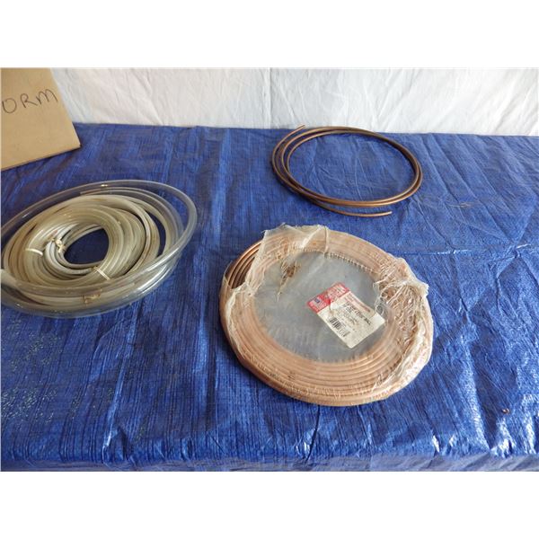 Copper and plastic tubing