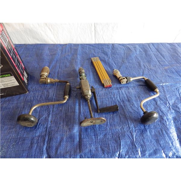 hand drills and folding ruler