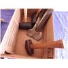 Image 2 : rubber mallets , hatchet, etc