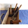 Image 3 : rubber mallets , hatchet, etc