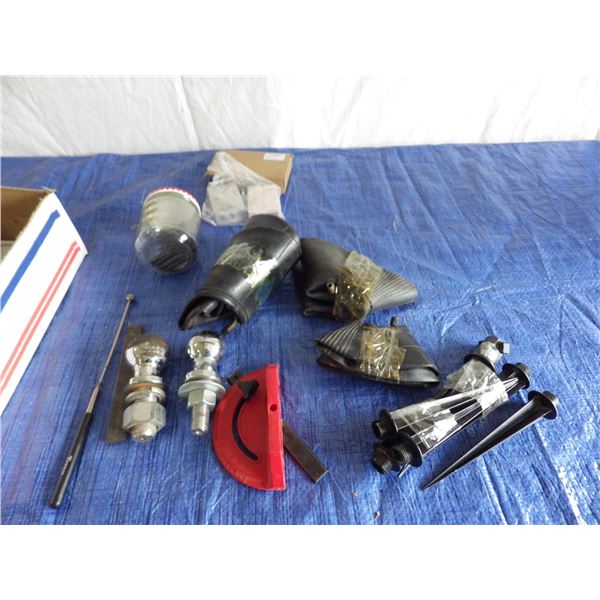 inner tubes, ball hitches, metric precision block set