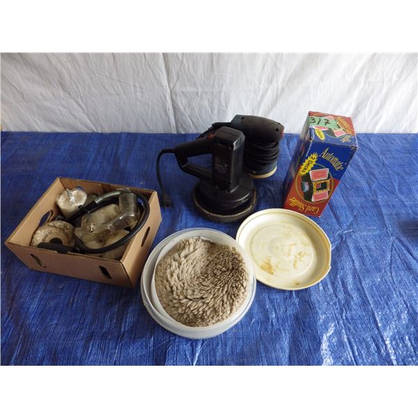 BLACK & DECKER electric buffer & BOSCH PALM SANDER, etc
