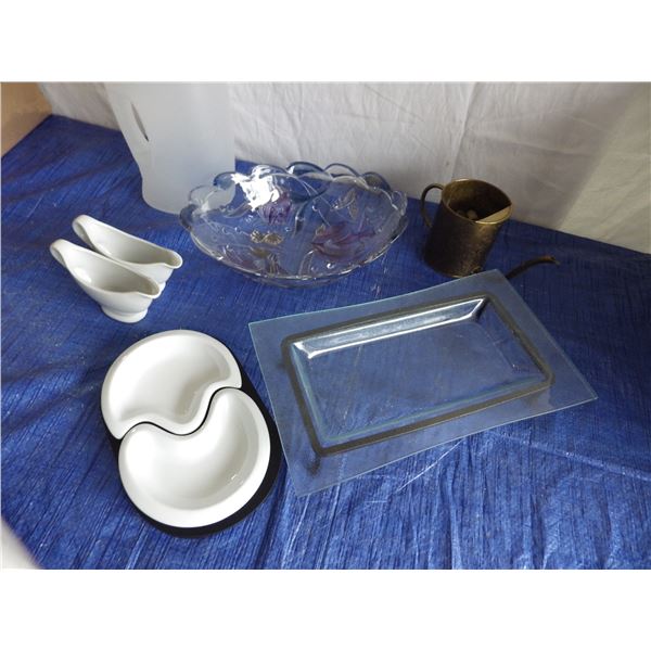 glass bowl and tableware