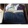 Image 1 : doillies, afghans, Towels, Oilers Blanket etc