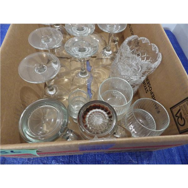 assorted glassware