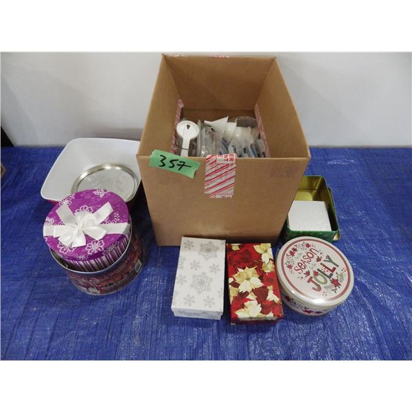 assorted glass and plastic storage containers