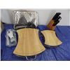 Image 1 : cutting boards , knife block with knives etcetera