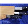 Image 8 : cutting boards , knife block with knives etcetera