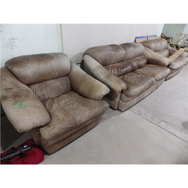 sofa, love seat and chair