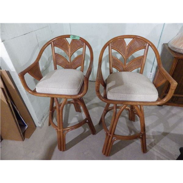 set of two bar stools