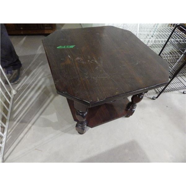 wood end table