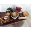 Image 1 : Lot of decorative Wicker baskets