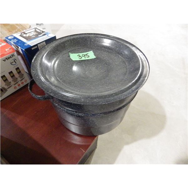 Granite Ware Enamel on Steel Water Bath Canner with lid & Jar Rack