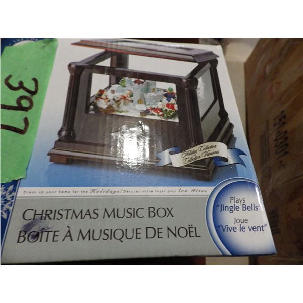 decorative Christmas music Box