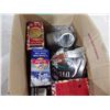 Image 1 : canning lids, sealing rings and misc glass jars