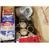 Image 2 : canning lids, sealing rings and misc glass jars
