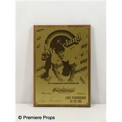 Lou Ferrigno Plaque & Photo