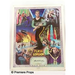 "Flash Gordon" Orig. Lithograph Signed