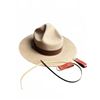 Image 1 : RCMP Stetson-Style Felt Hat with Leather Band and Chin Strap