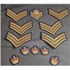 Image 1 : RCMP Rank Insignia Set: 6 Sergeant Shoulder Patches, 1 Blazer Badge, 5 Crown Flashes