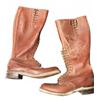 Image 1 : Brown Leather Tall Lace-Up Riding Boots Size 9.5