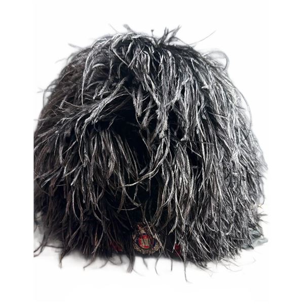 Edmonton Police Service Ceremonial Bearskin Hat with Badge and Plume