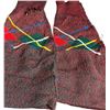 Image 2 : Knit Socks Lot, 1 Pair White Ribbed, 2 Pairs Red Argyle Patterned