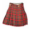 Image 1 : Thos. Gordon & Sons Highland Dress Red Tartan Kilt with Buckles, Made in Scotland