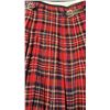 Image 2 : Thos. Gordon & Sons Highland Dress Red Tartan Kilt with Buckles, Made in Scotland