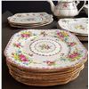 Image 3 : Royal Albert England Bone China Petit Point 54-Piece Dinnerware Set Plus 2 Grimwades