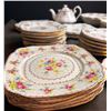 Image 4 : Royal Albert England Bone China Petit Point 54-Piece Dinnerware Set Plus 2 Grimwades
