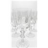 Image 3 : 6 Cut Crystal Goblets with Starburst Pattern and Faceted Stems