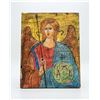 Image 1 : Hand-Painted Religious Icon Depicting Archangel Michael, 12" x 10"