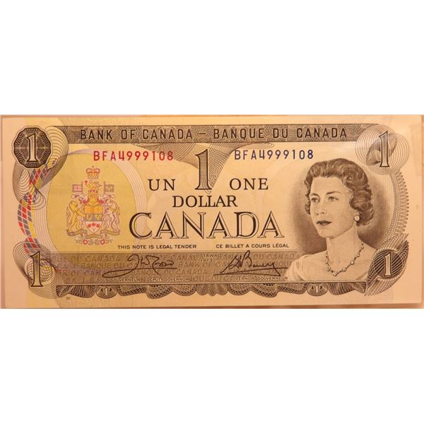 1973 CRISP UNCIRCULATED LAST OF CANADA $1 BILLS