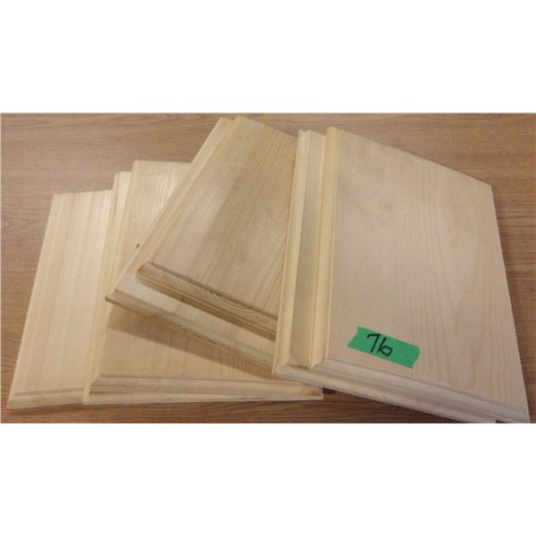 UNCLAIMED STORAGE:  7 WOODEN PLAQUES (APPROX. 12" X 9")